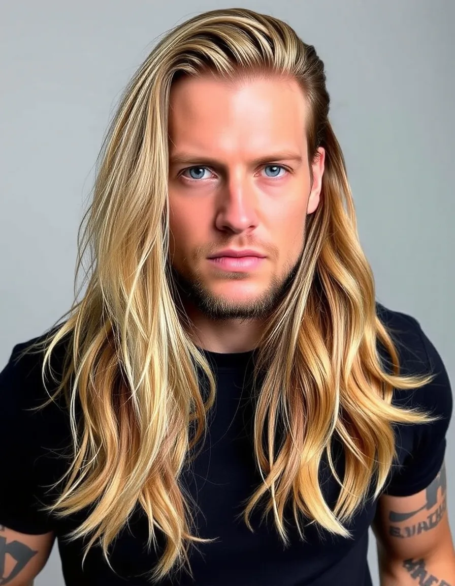 bold long hair men styles