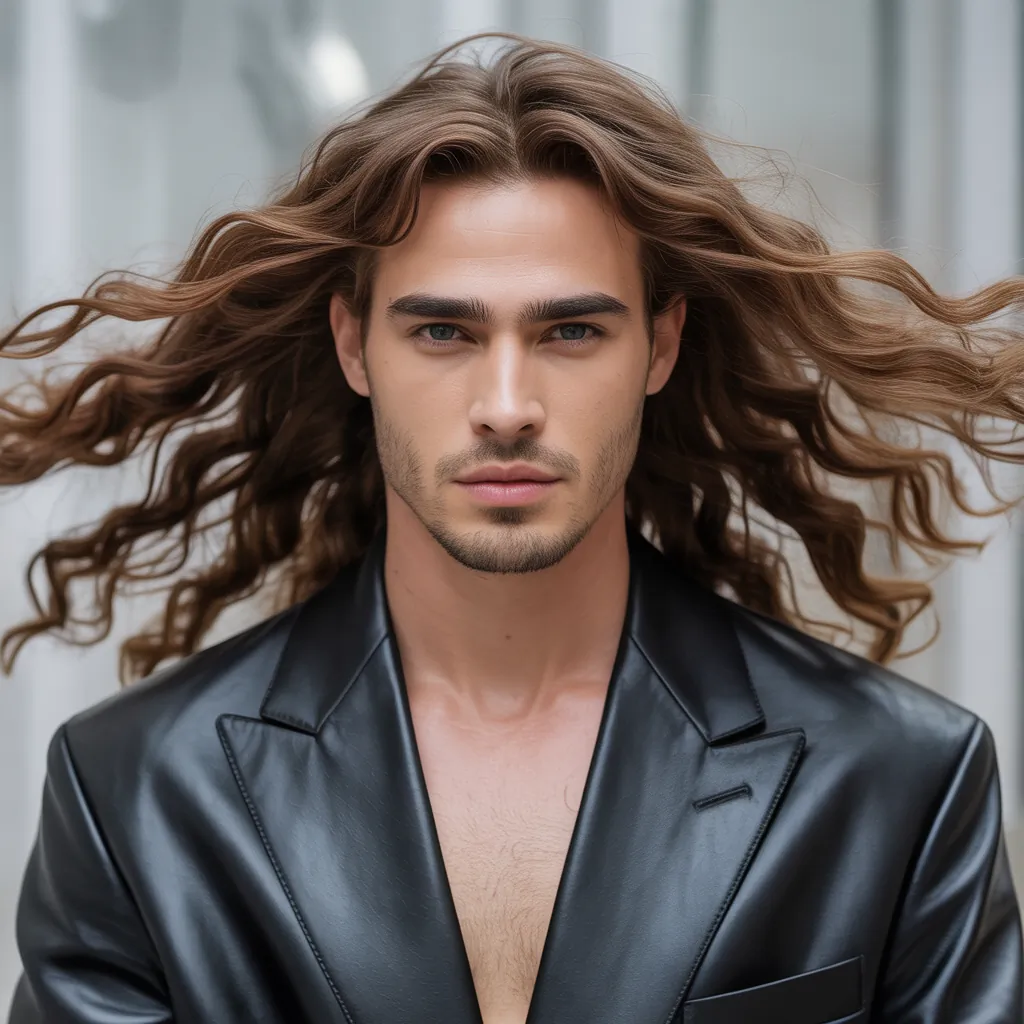 bold long hair men styles
