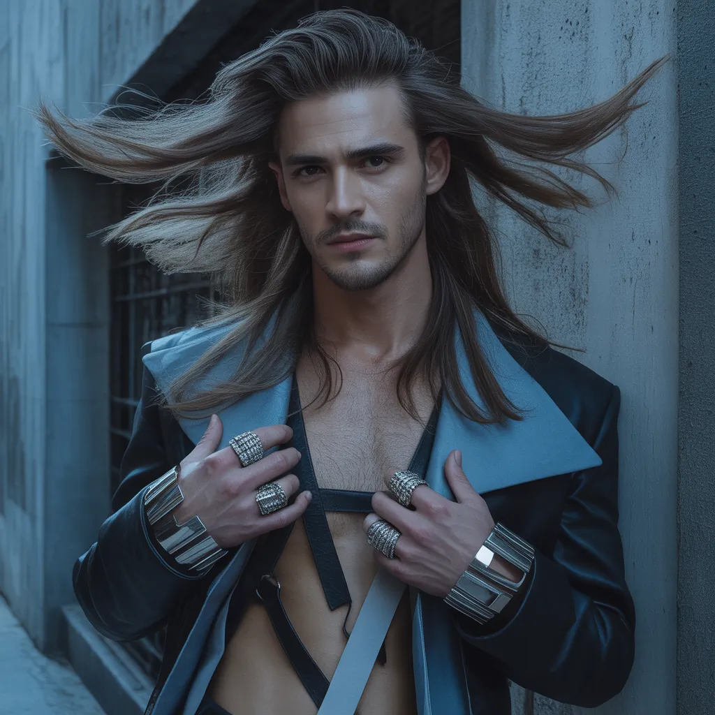 bold long hair men styles