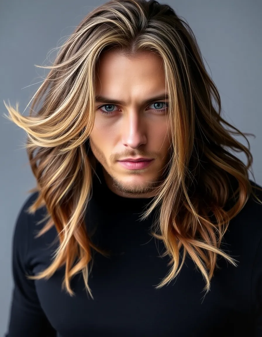 bold long hair men styles