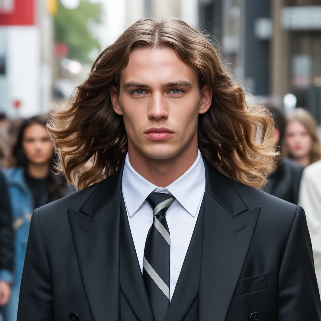 bold long hair men styles