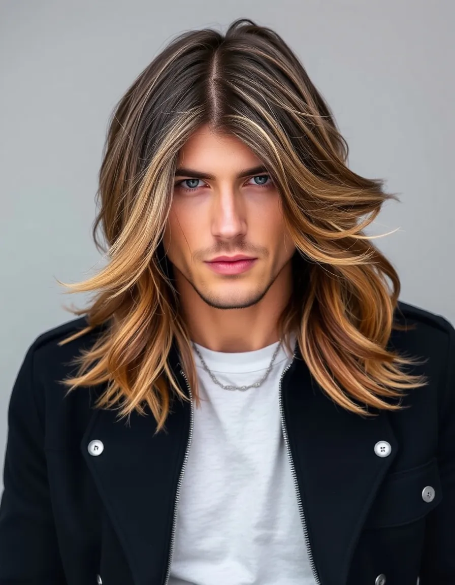 bold long hair men styles
