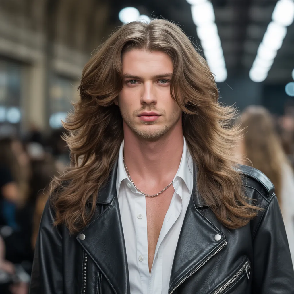 bold long hair men styles