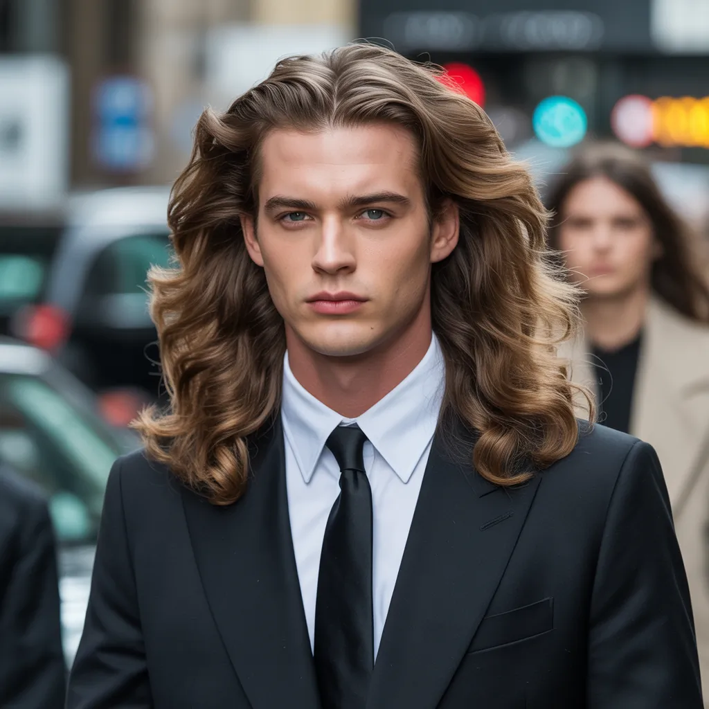 bold long hair men styles