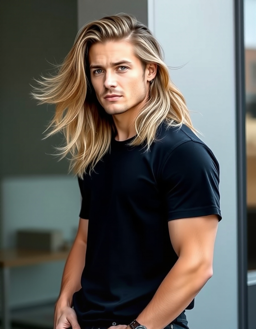 bold long hair men styles