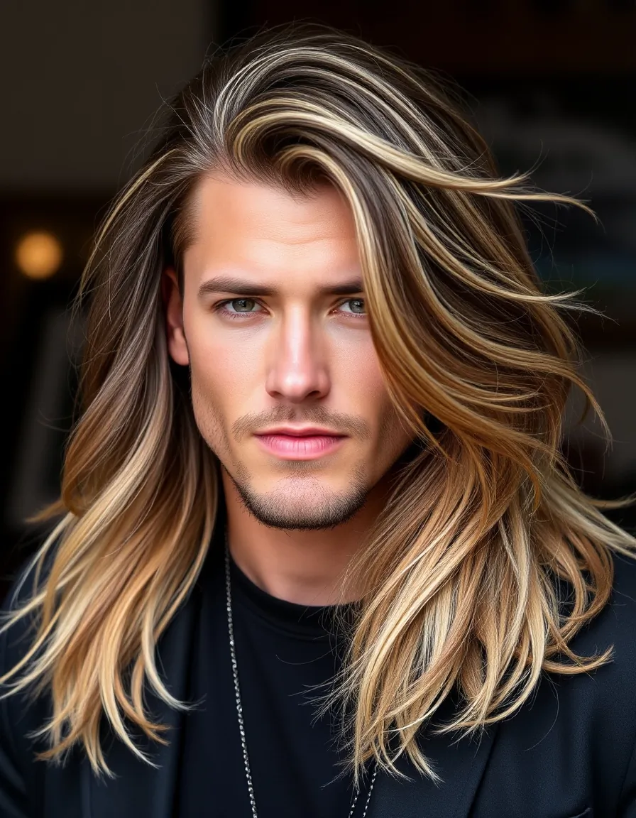 bold long hair men styles