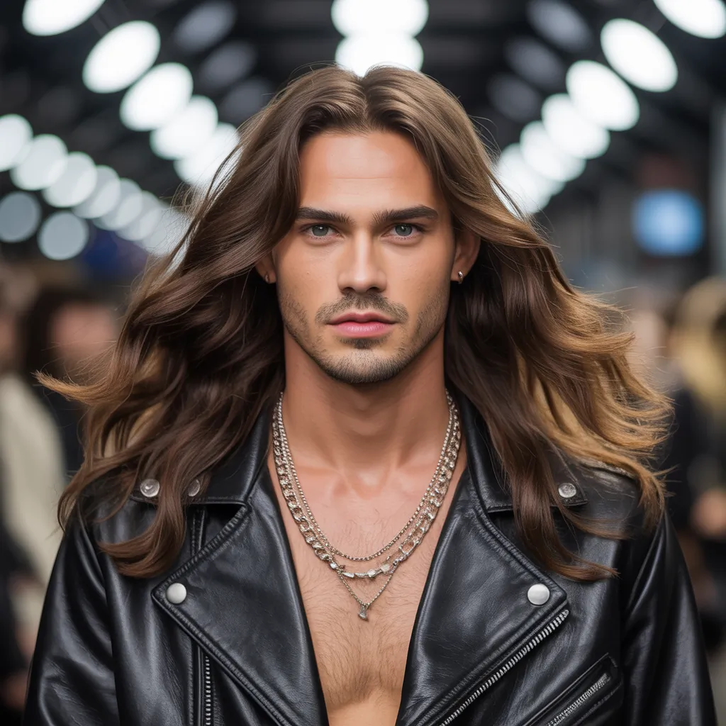 bold long hair men styles
