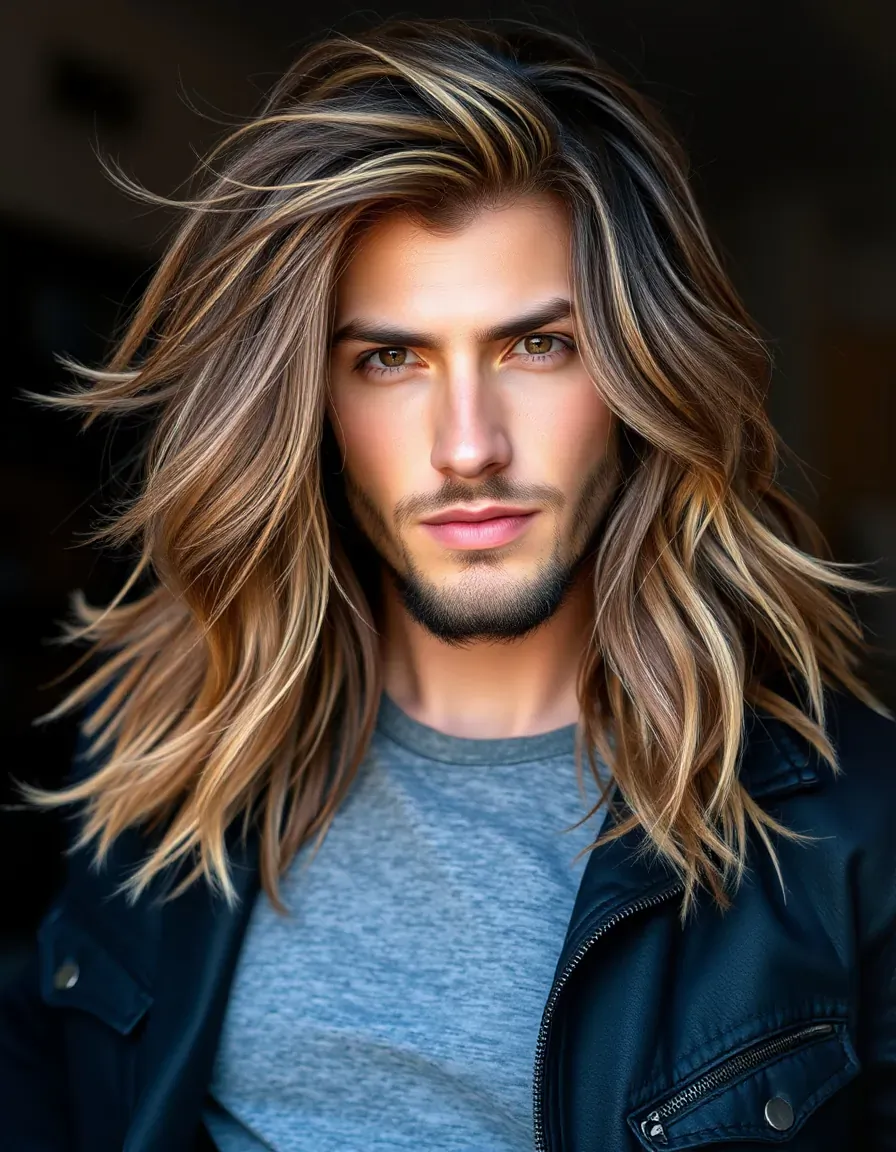bold long hair men styles