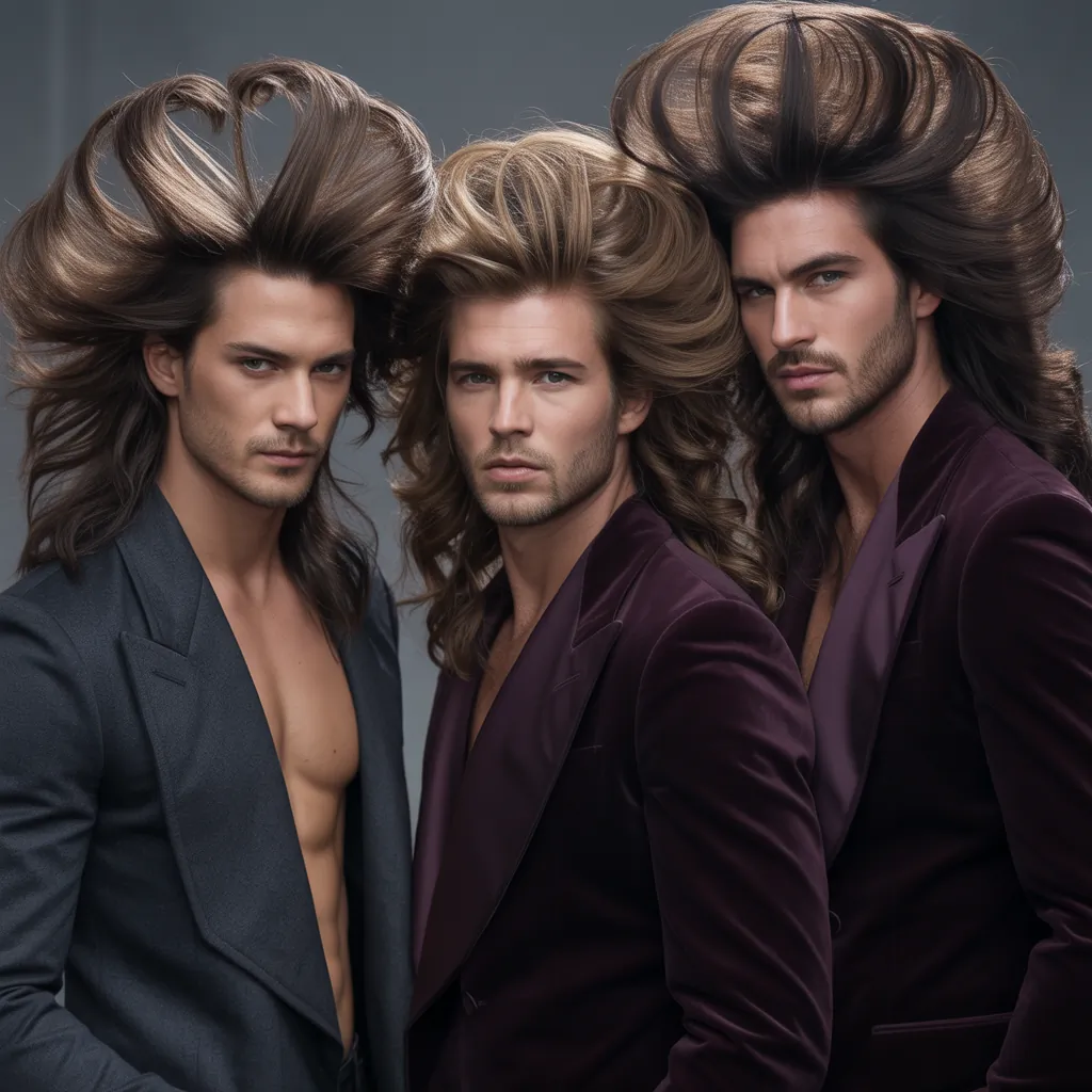 bold long hair men styles