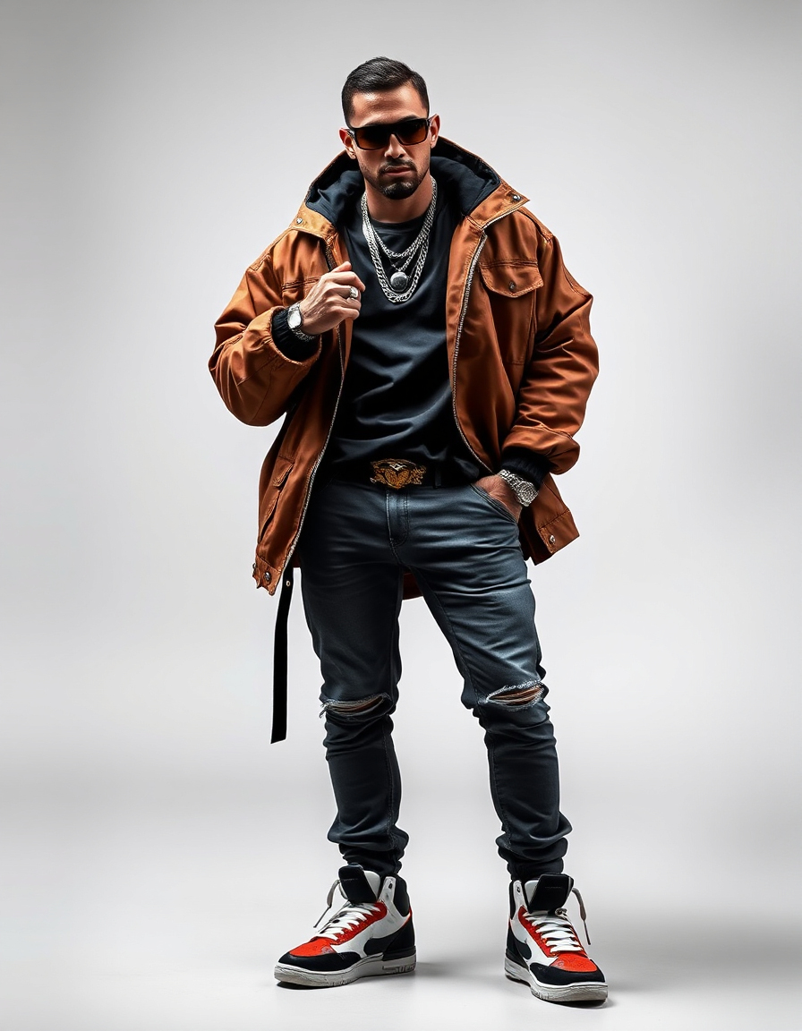 bold looks for gangsta style men