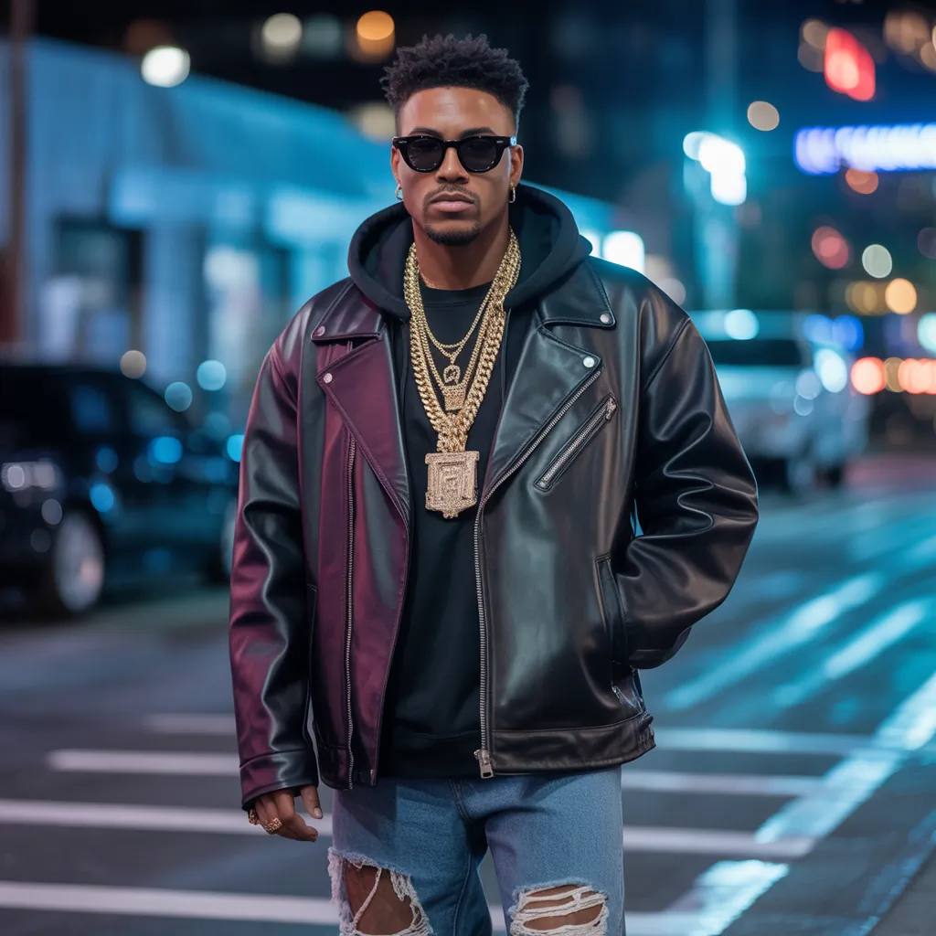 bold looks for gangsta style men