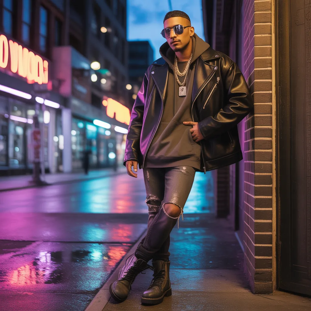 bold looks for gangsta style men