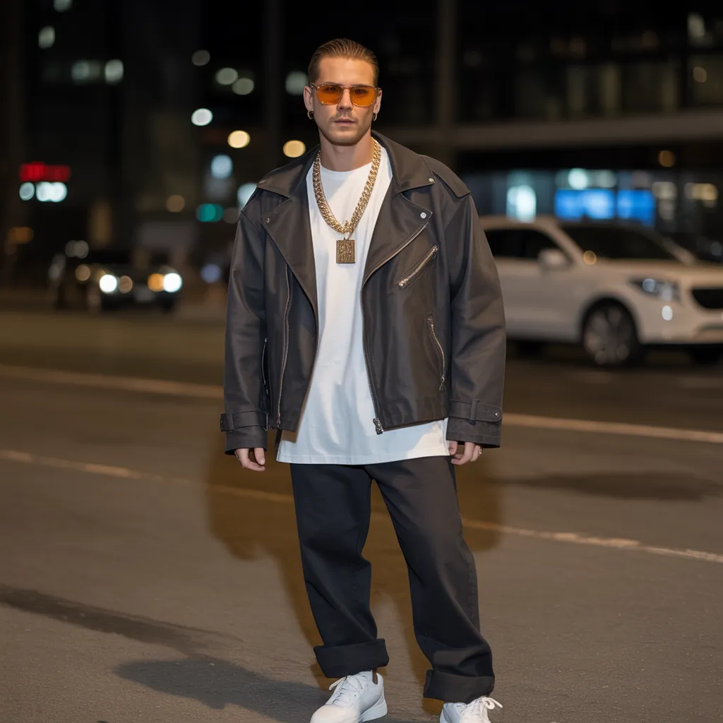 bold looks for gangsta style men