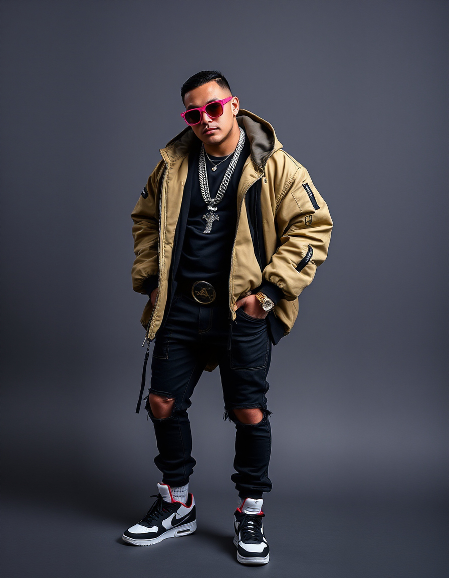 bold looks for gangsta style men