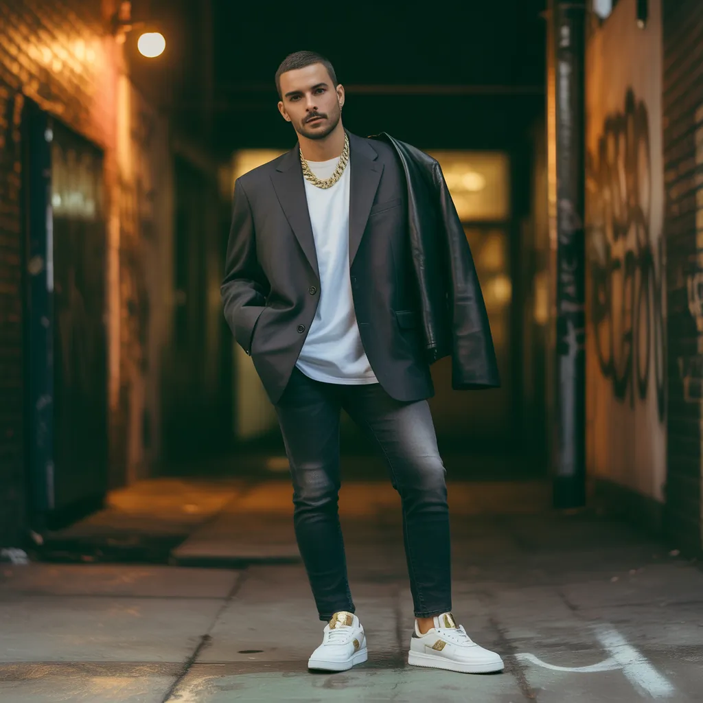 bold looks for gangsta style men