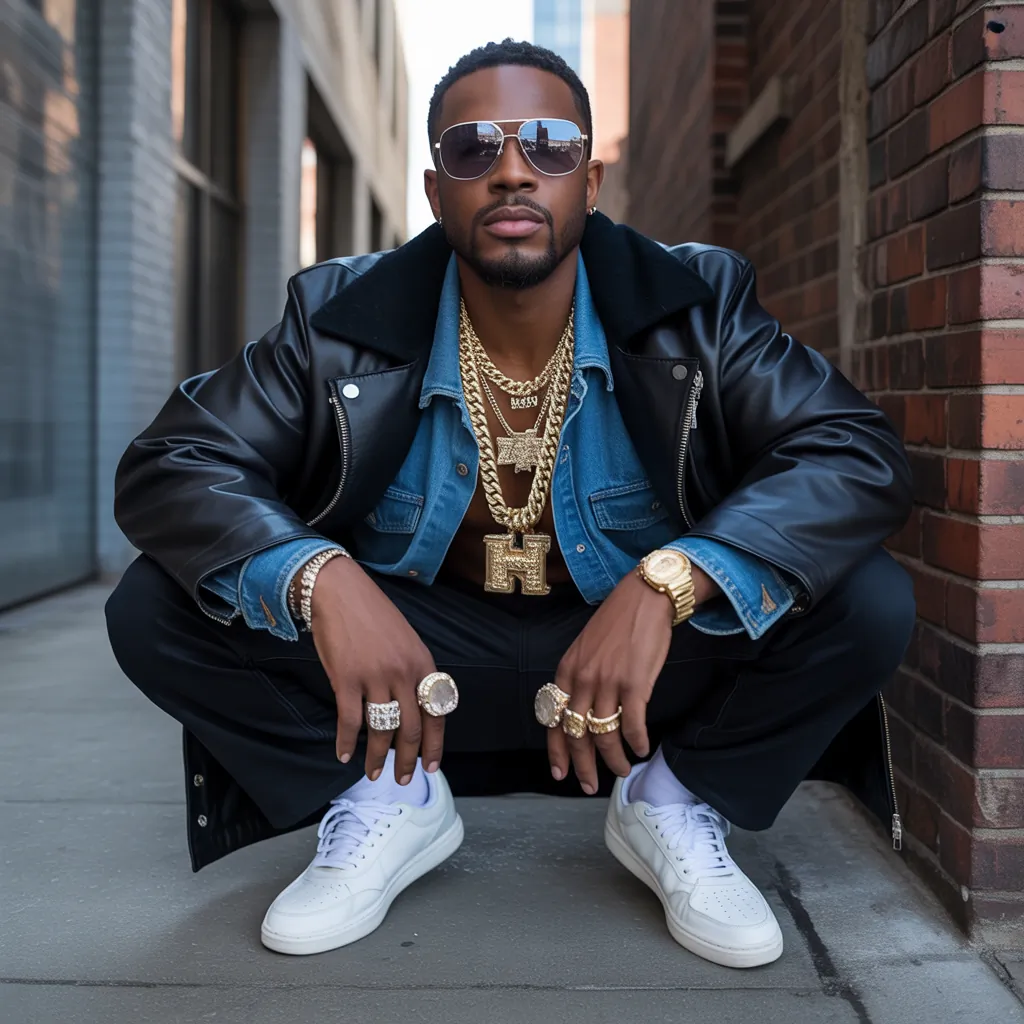 bold looks for gangsta style men