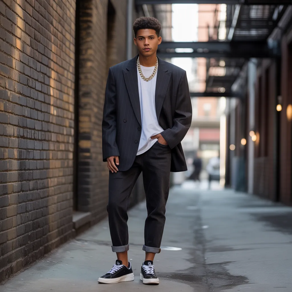 bold looks for gangsta style men