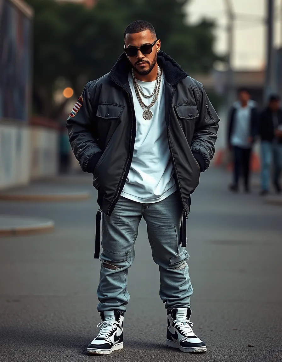 bold looks for gangsta style men