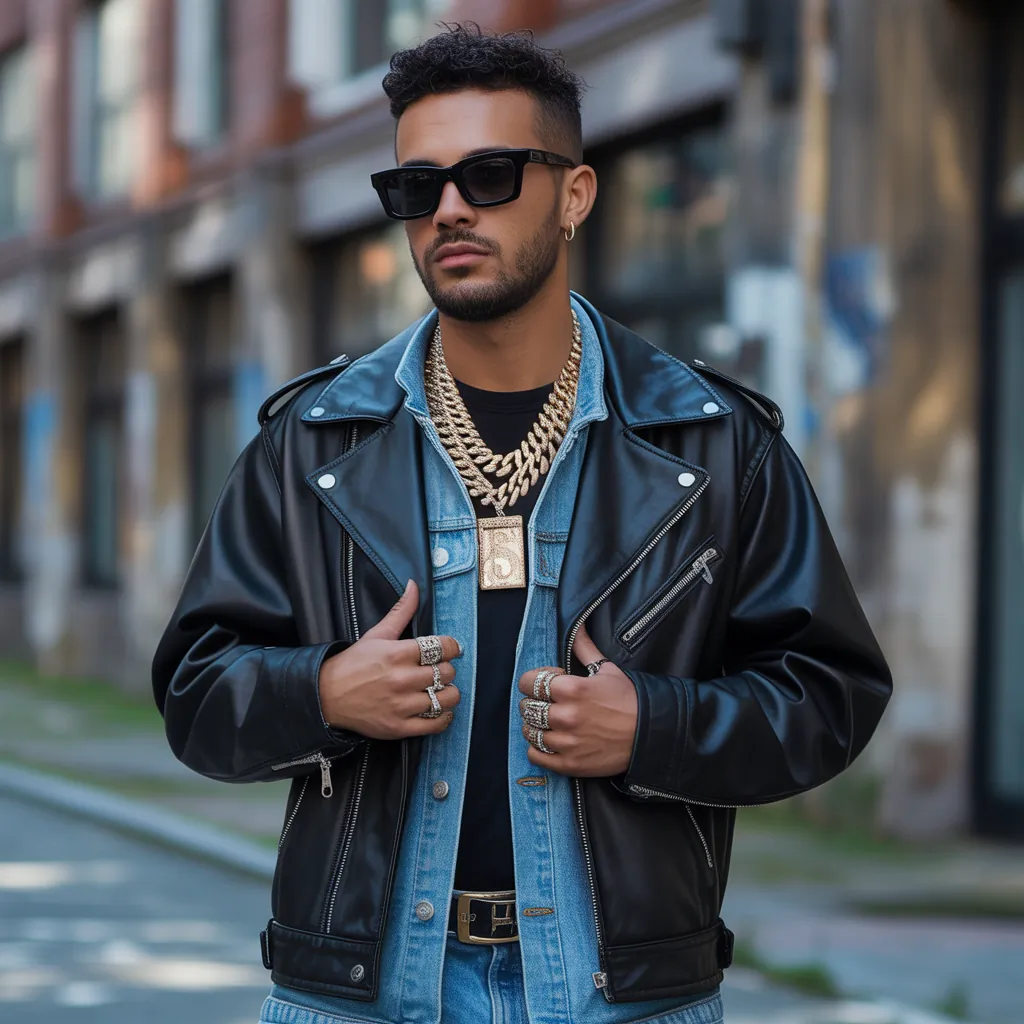 bold looks for gangsta style men