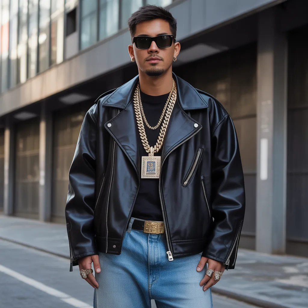 bold looks for gangsta style men