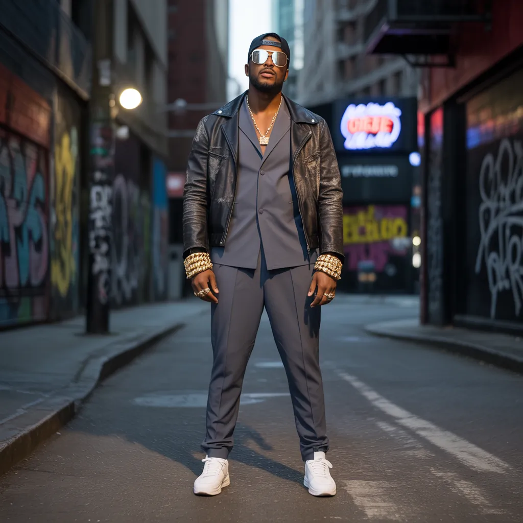 bold looks for gangsta style men