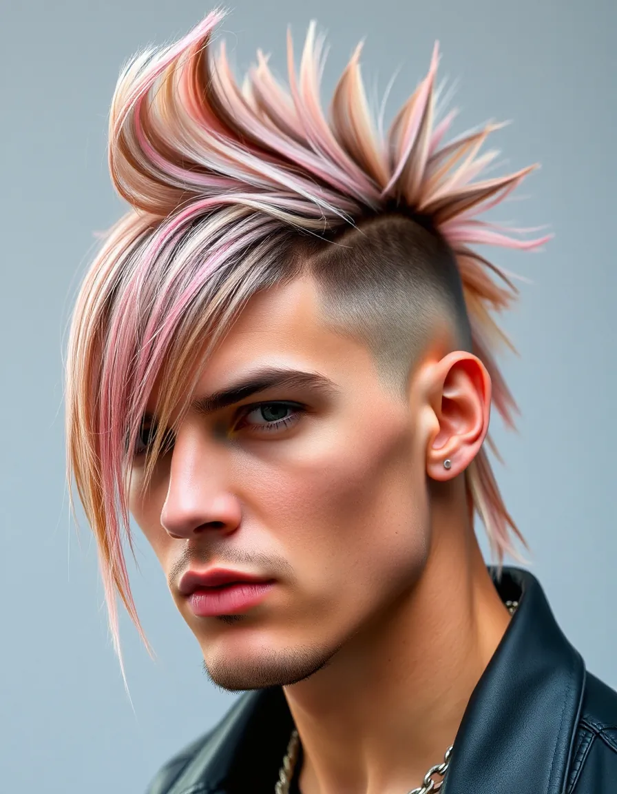 bold mullet hairstyles for men