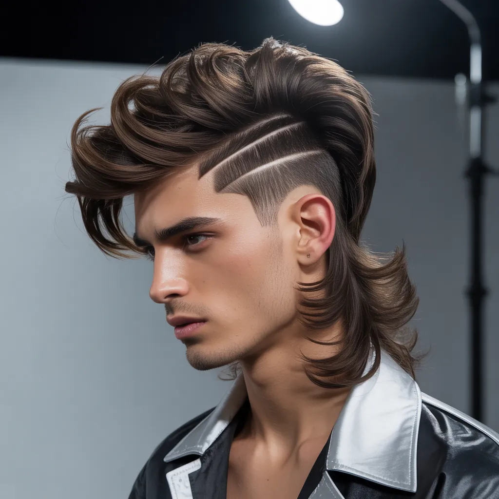 bold mullet hairstyles for men