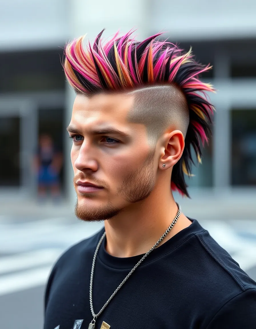 bold mullet hairstyles for men
