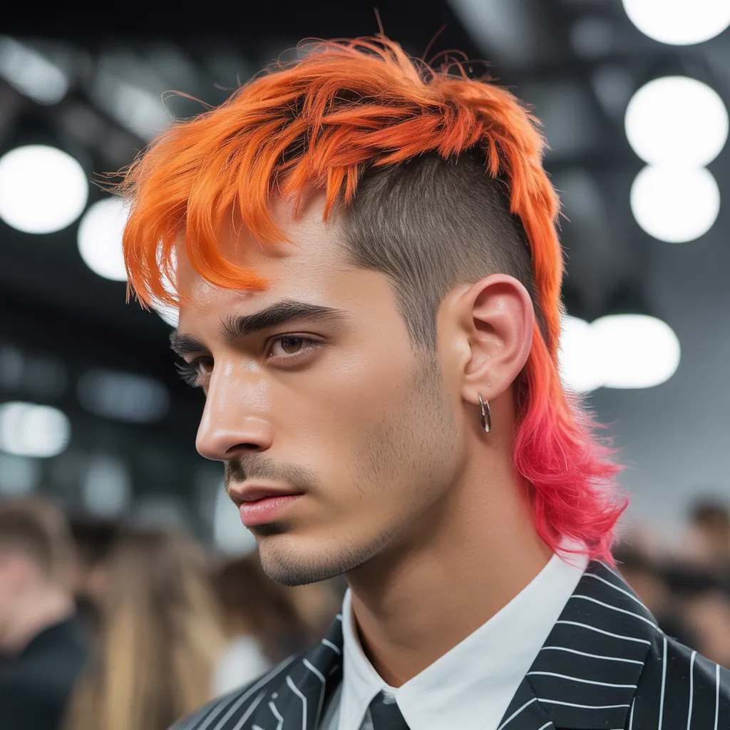 bold mullet hairstyles for men