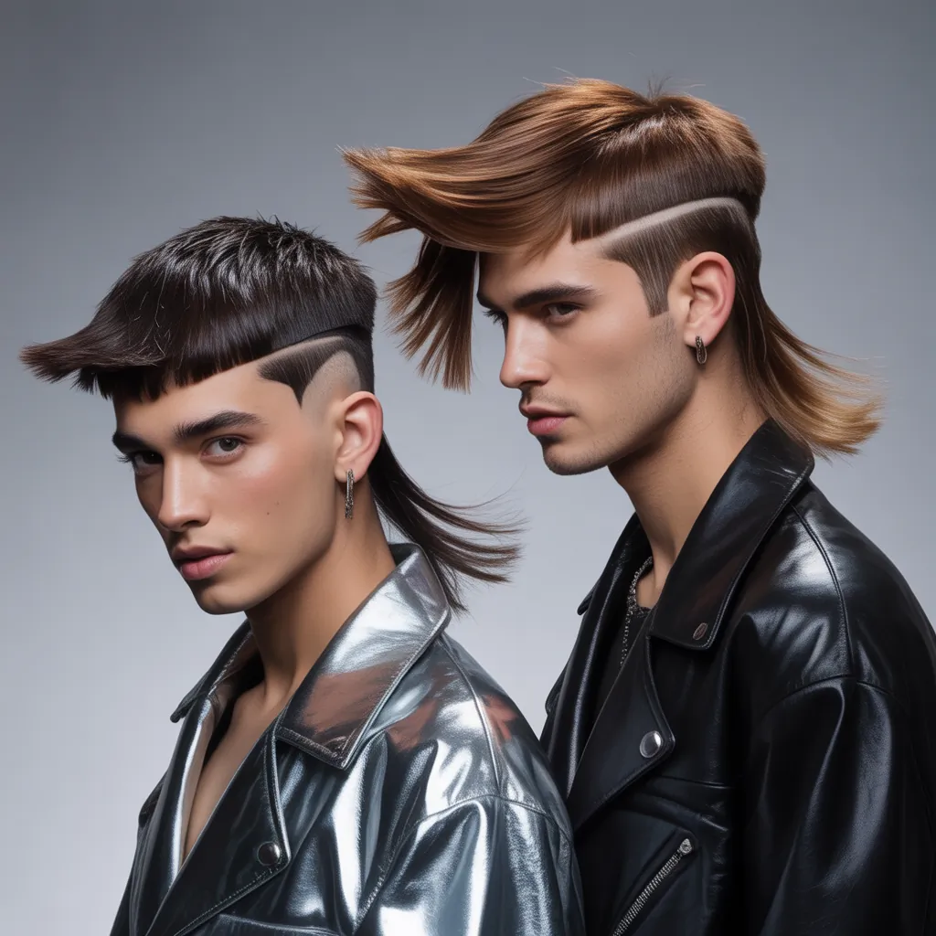 bold mullet hairstyles for men
