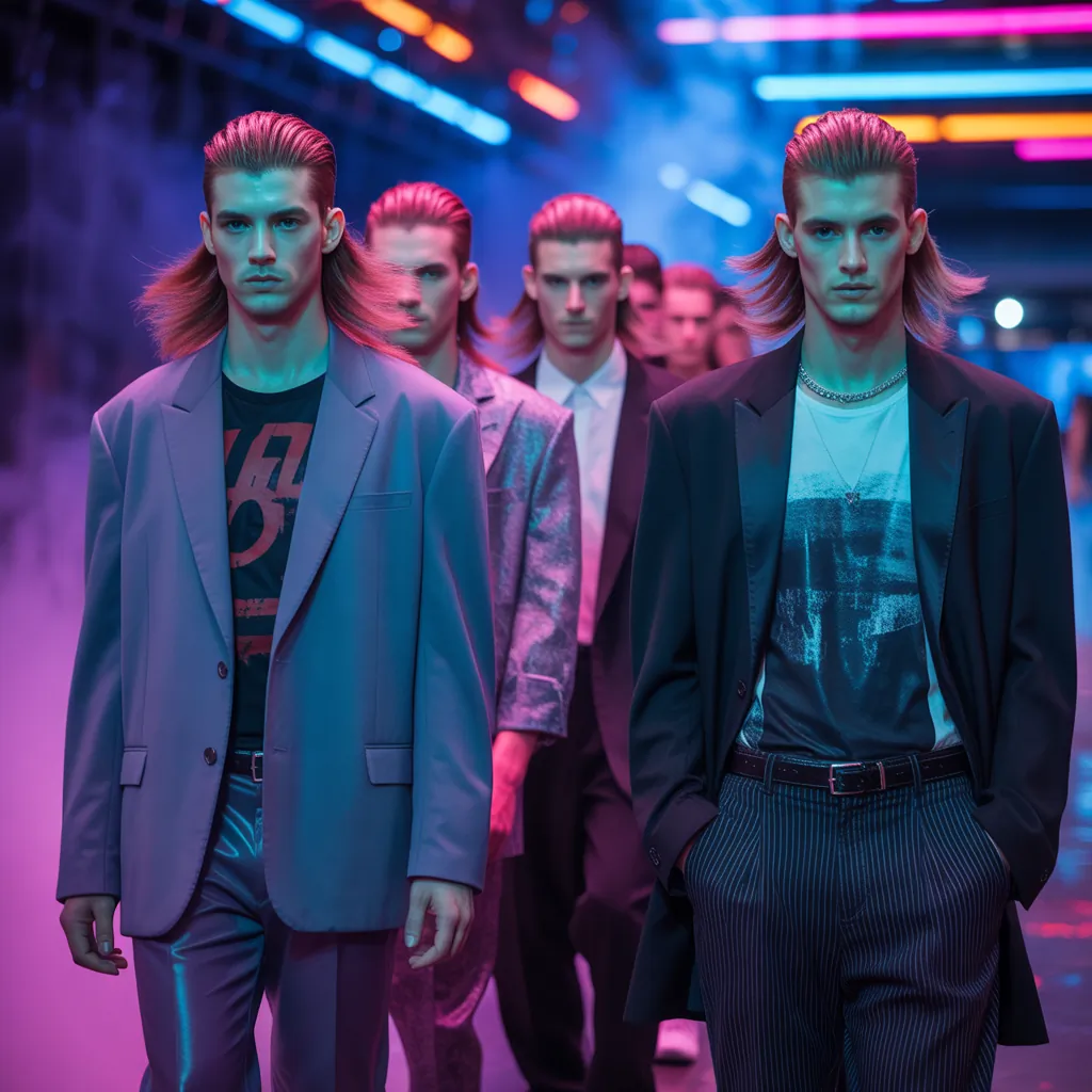 bold mullet hairstyles for men