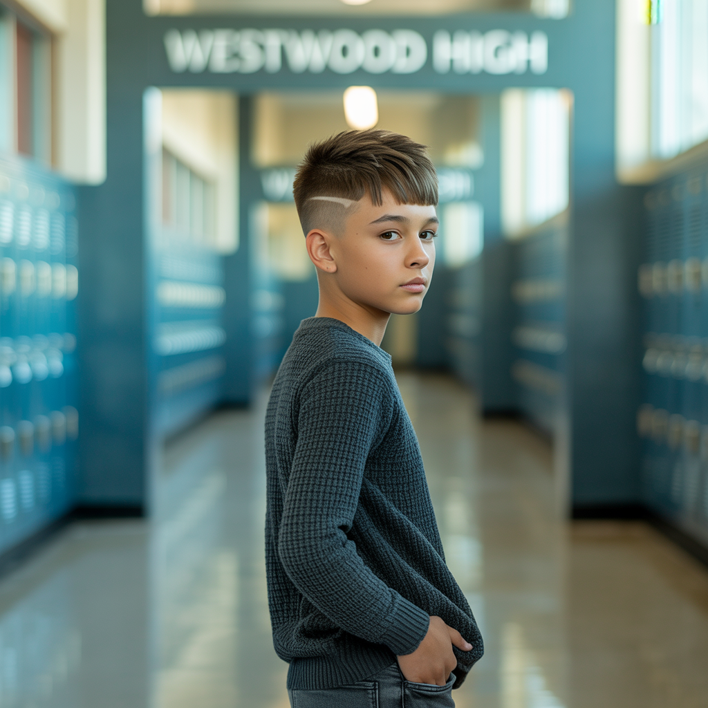 boy haircuts school