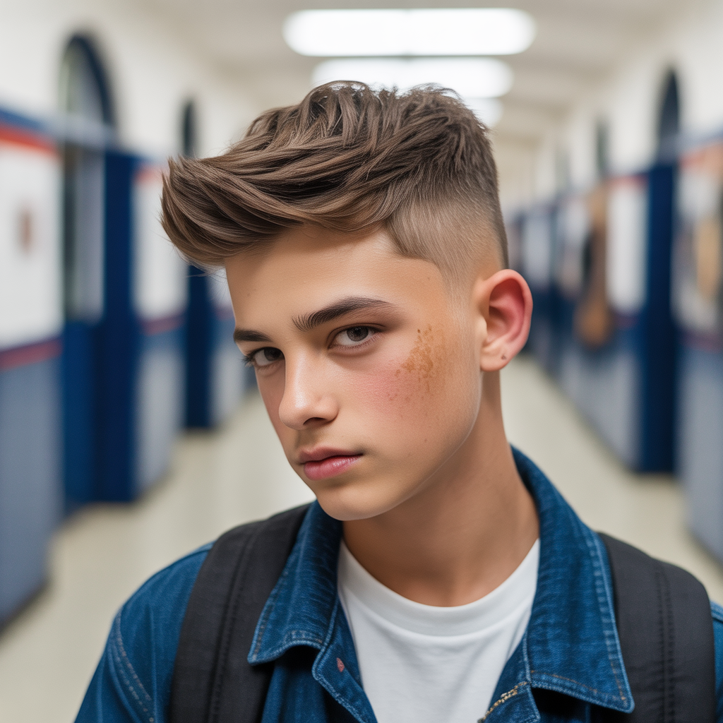 boy haircuts school