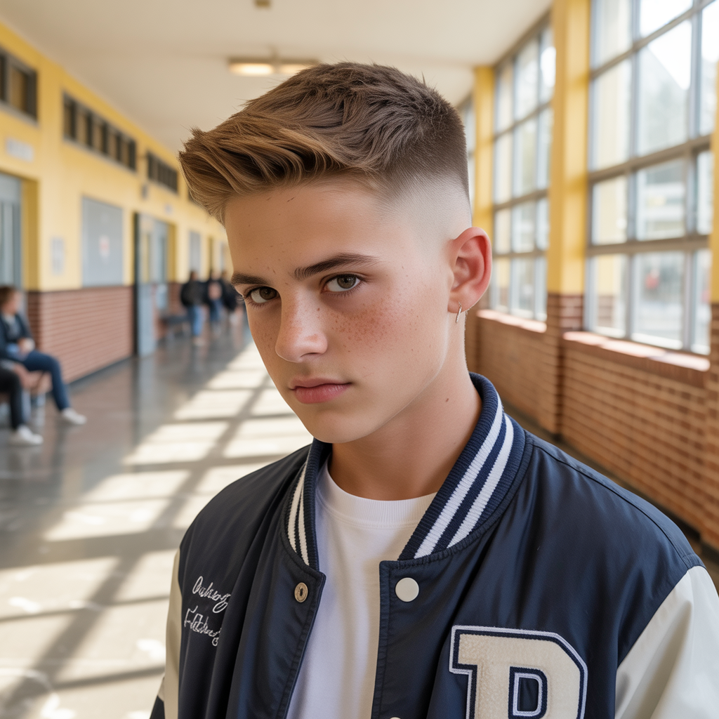 boy haircuts school