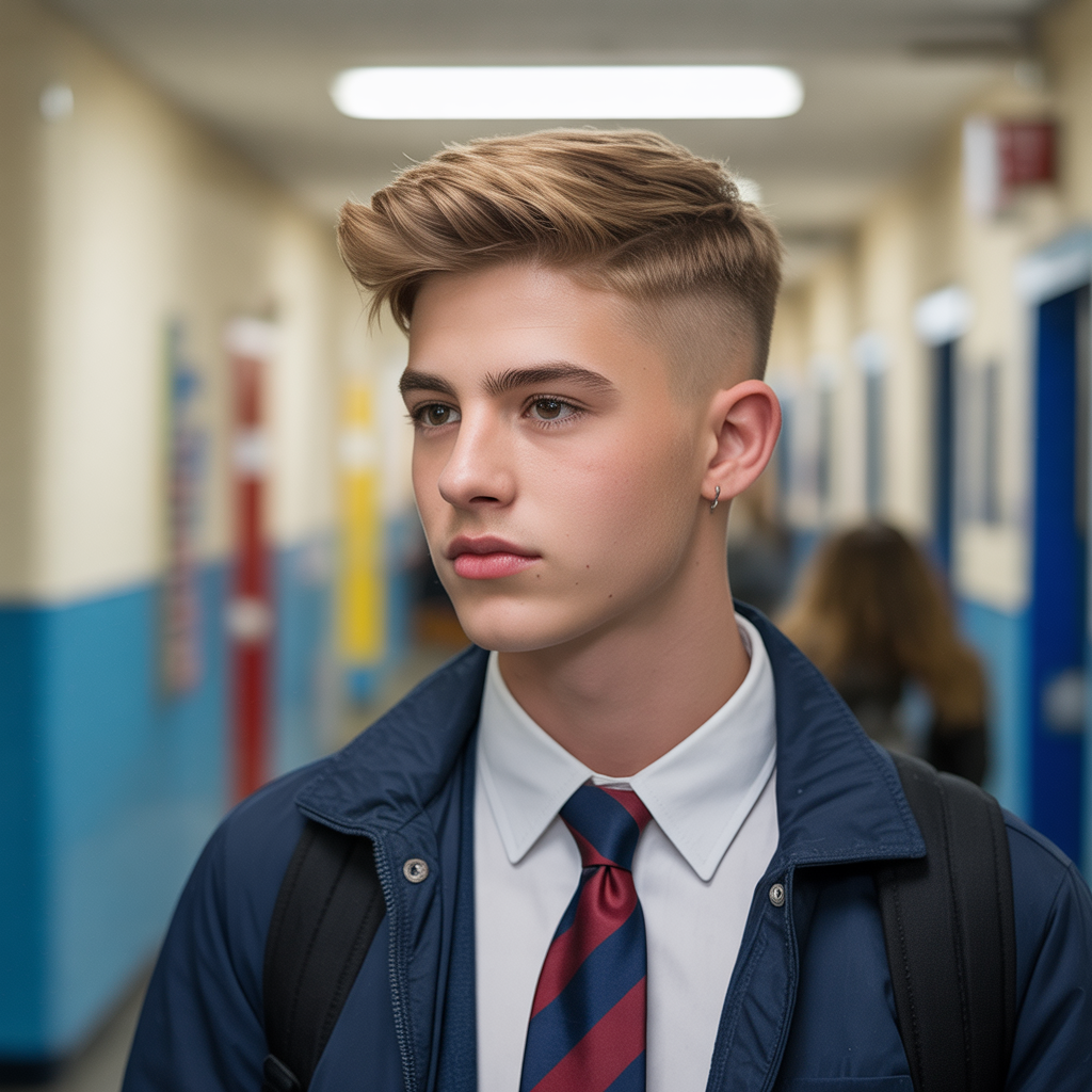 boy haircuts school