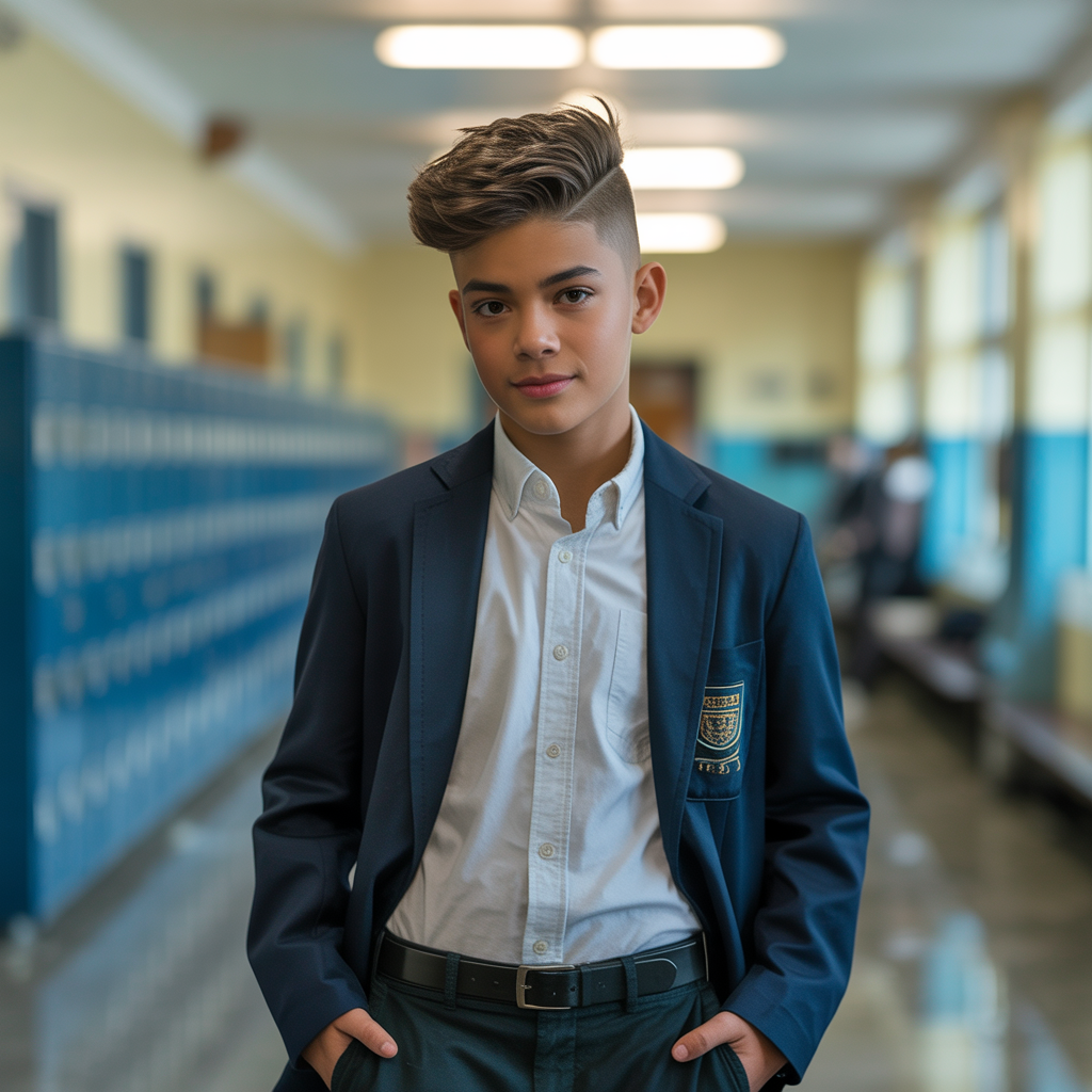 boy haircuts school