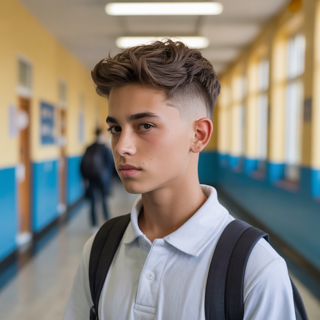 boy haircuts school