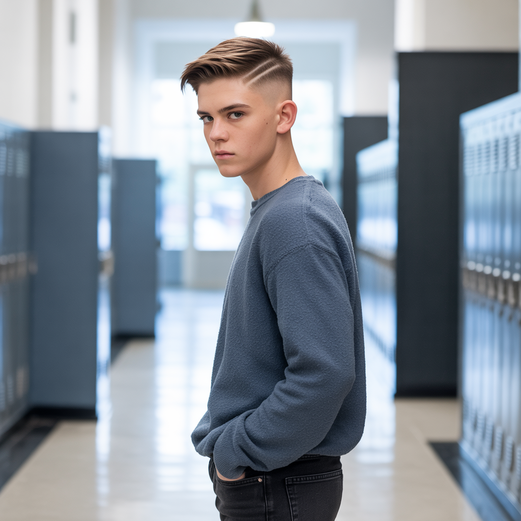 boy haircuts school