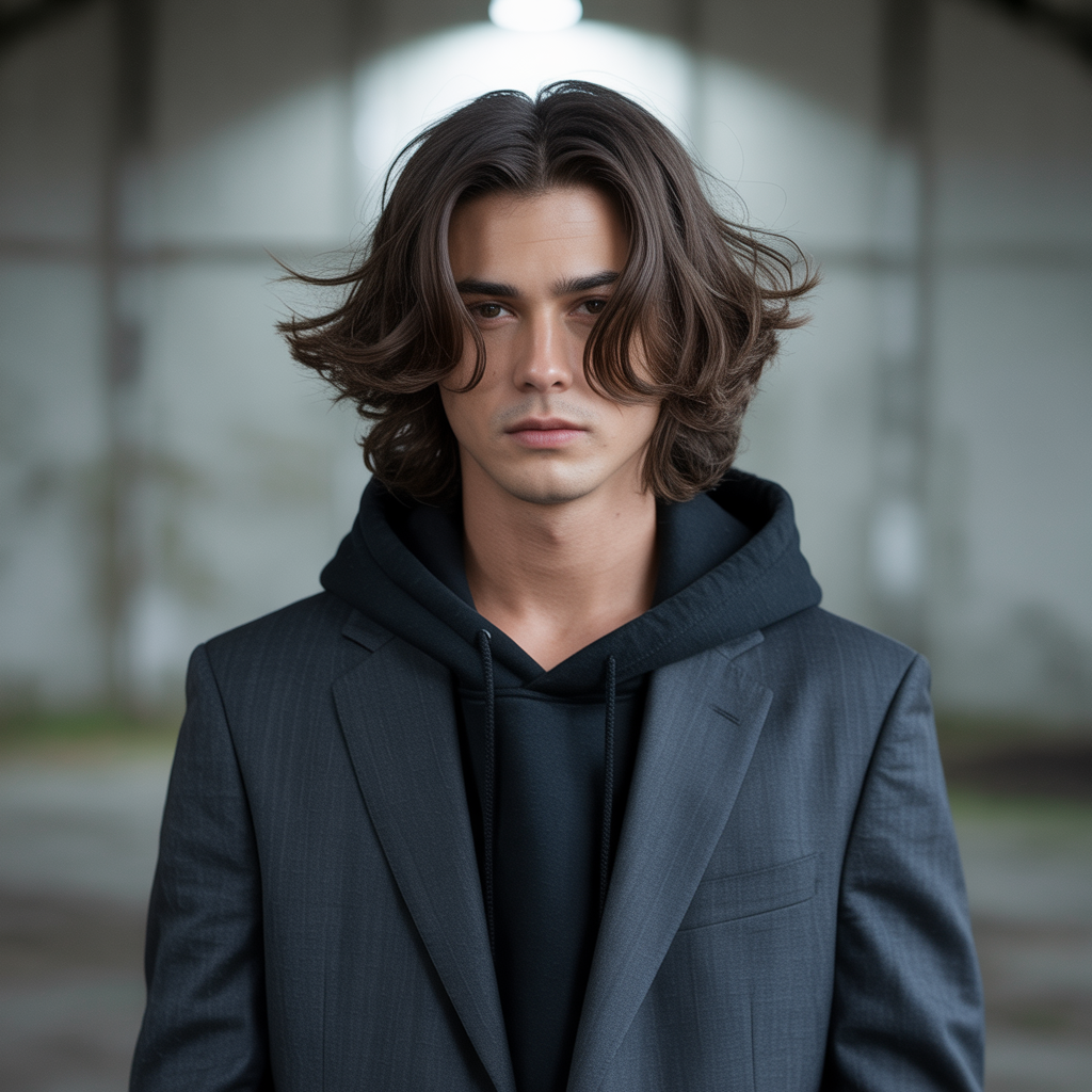 boys long hair