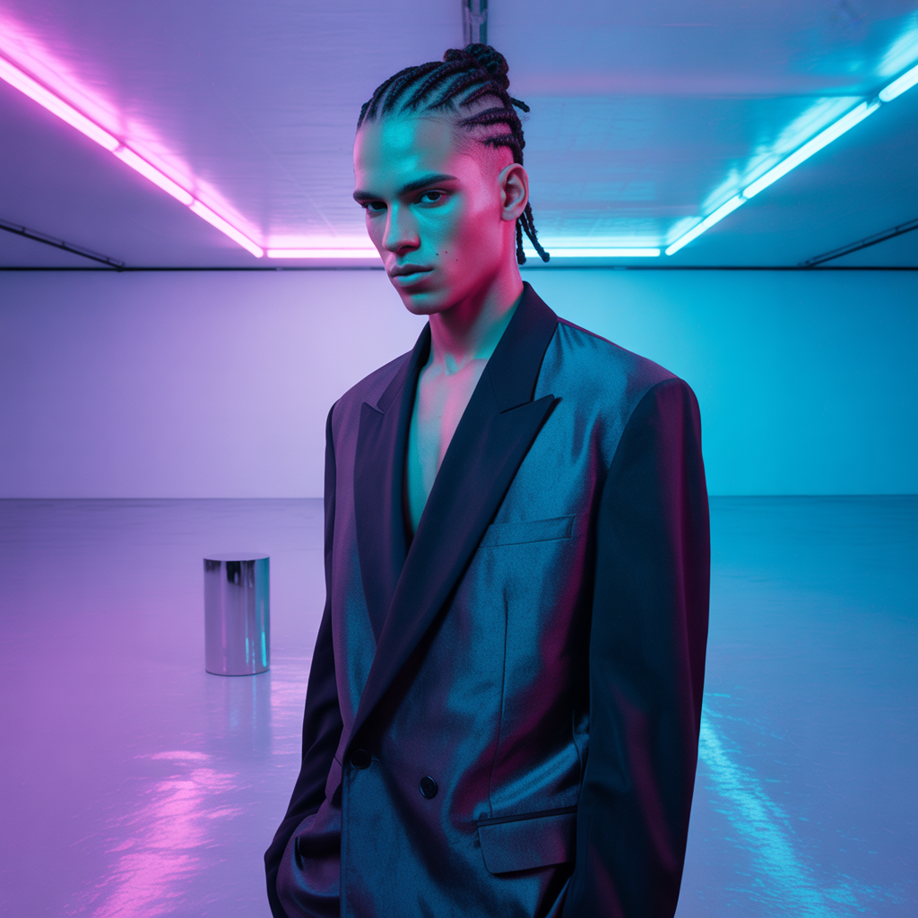 braids man bun
