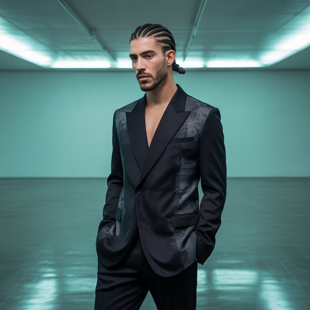 braids man bun