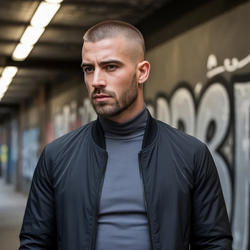 buzz cut beard styles