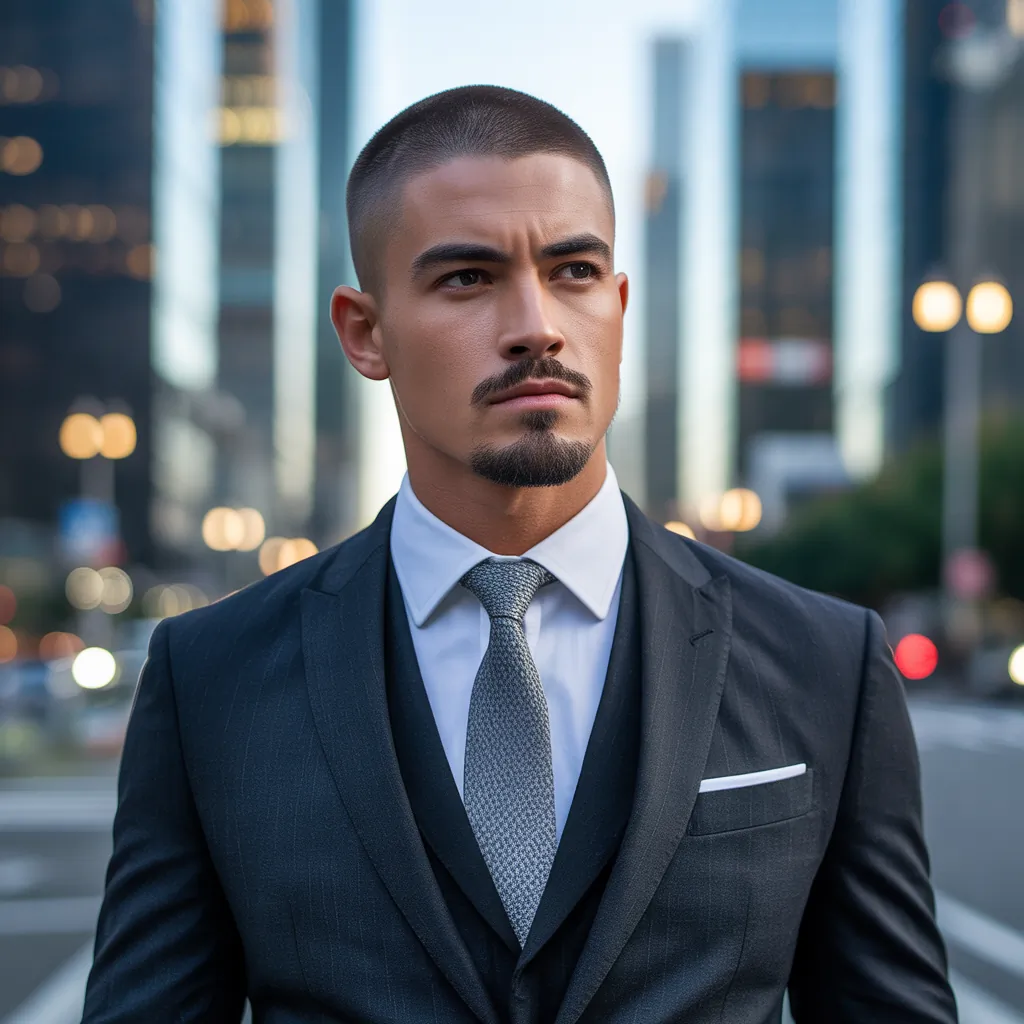 buzz cut beard styles