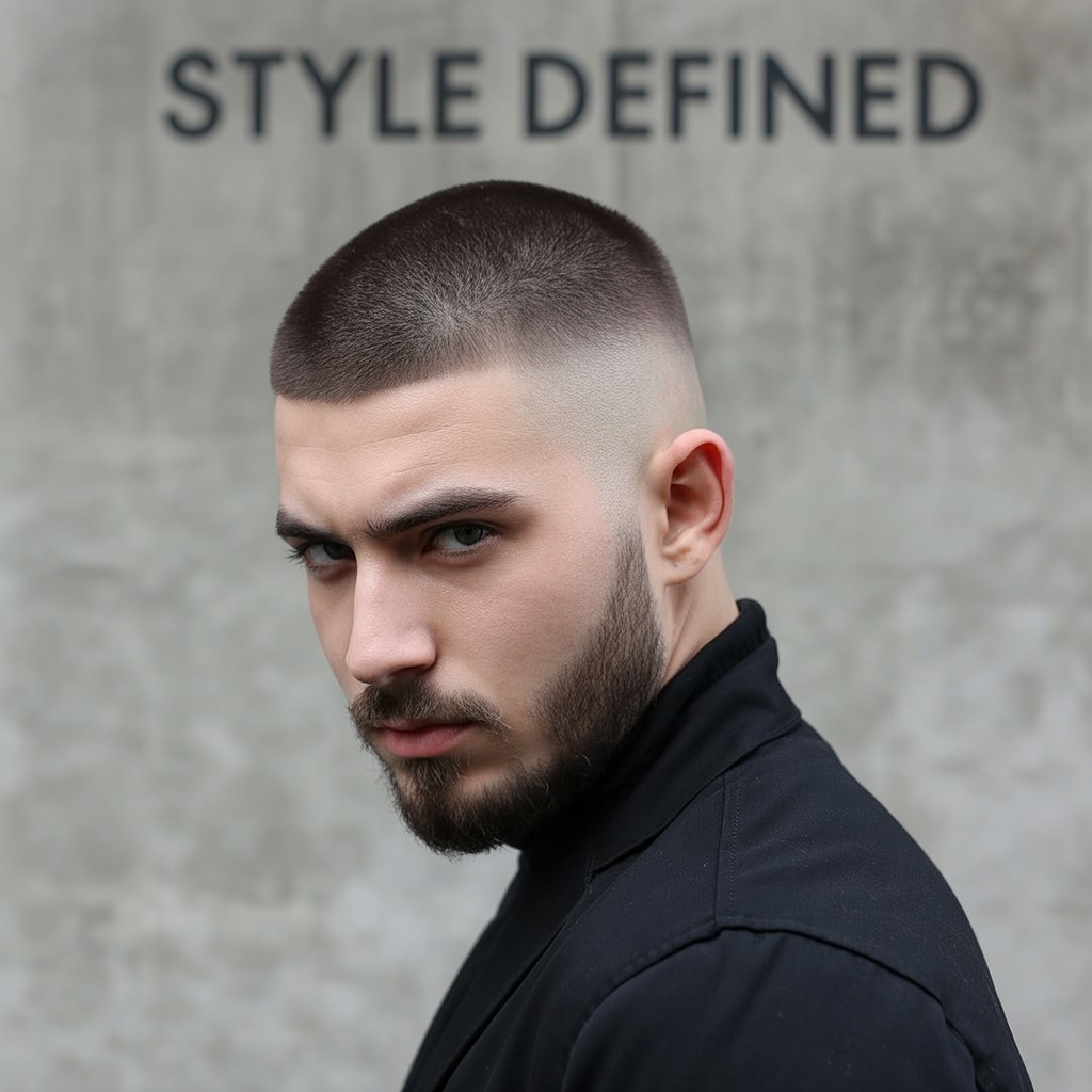 buzz cut beard styles