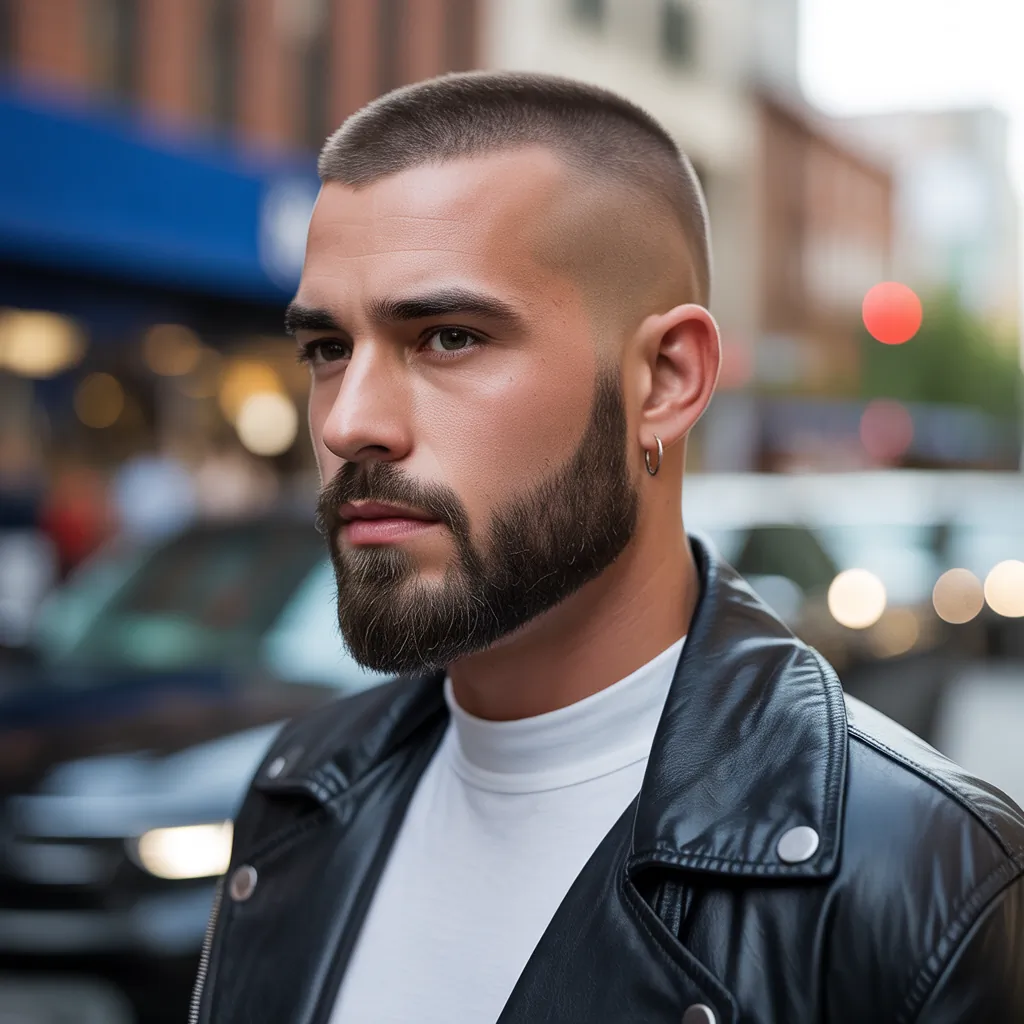 buzz cut beard styles