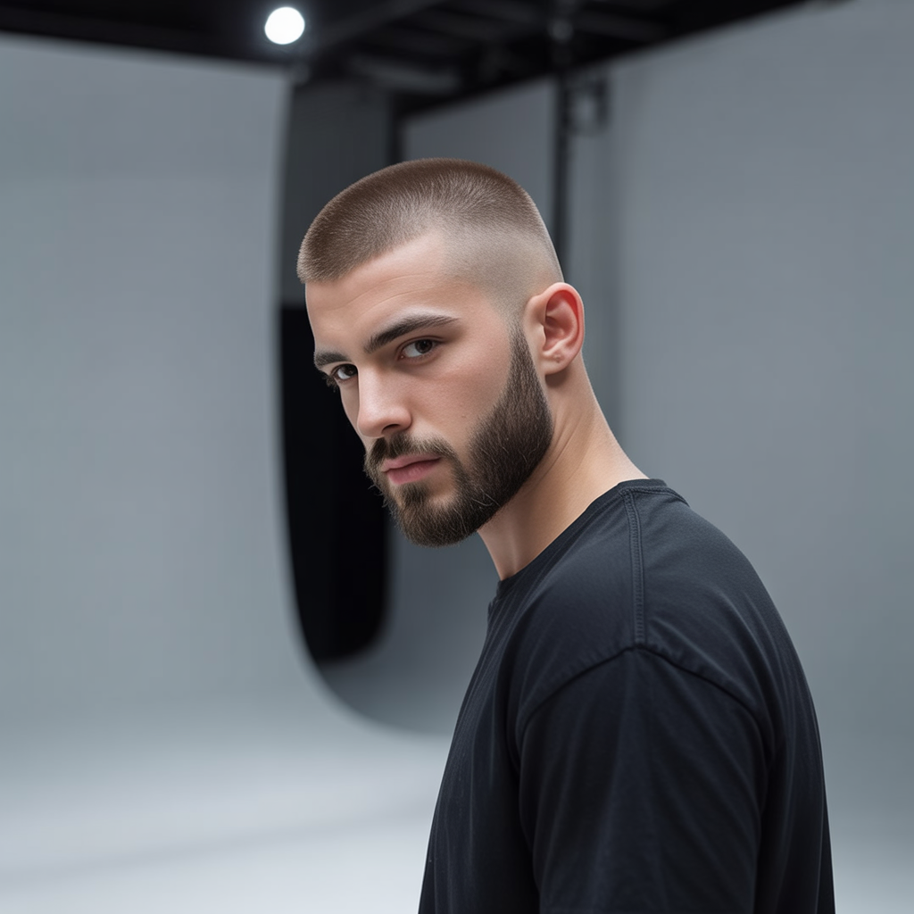 buzz cut beard styles