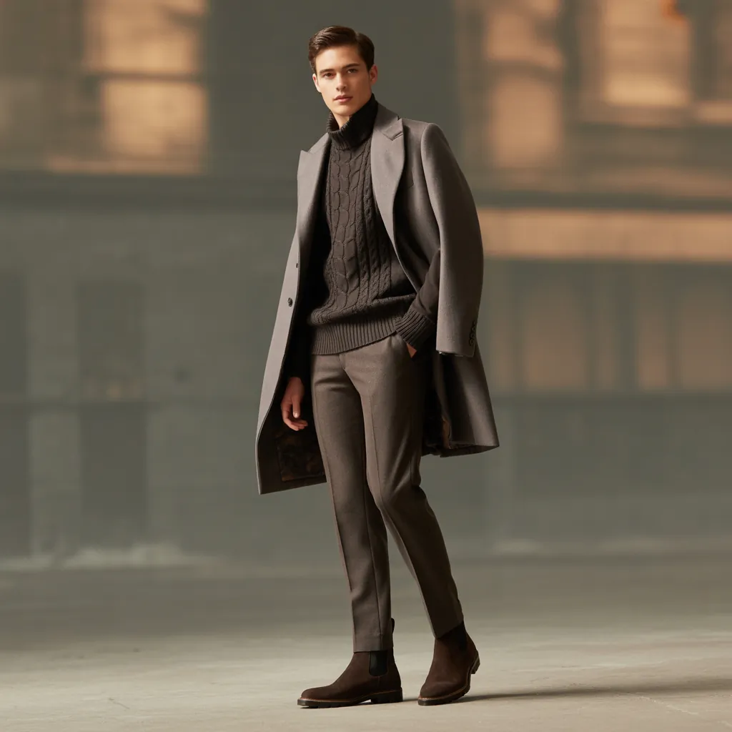 cable knit sweater outfits for men