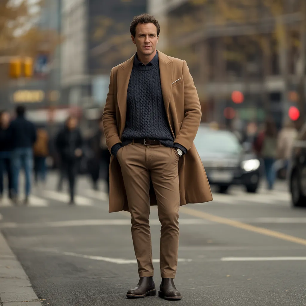 cable knit sweater outfits for men