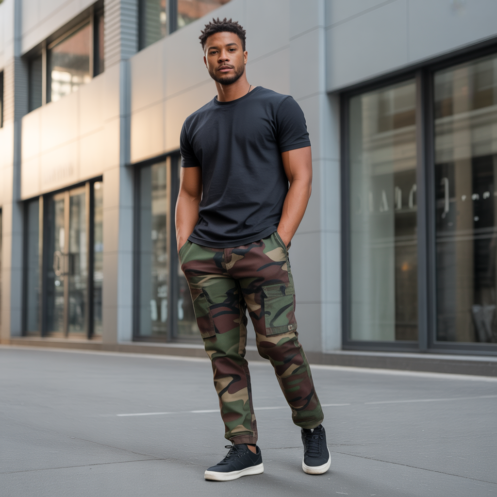 camo pants outfit men