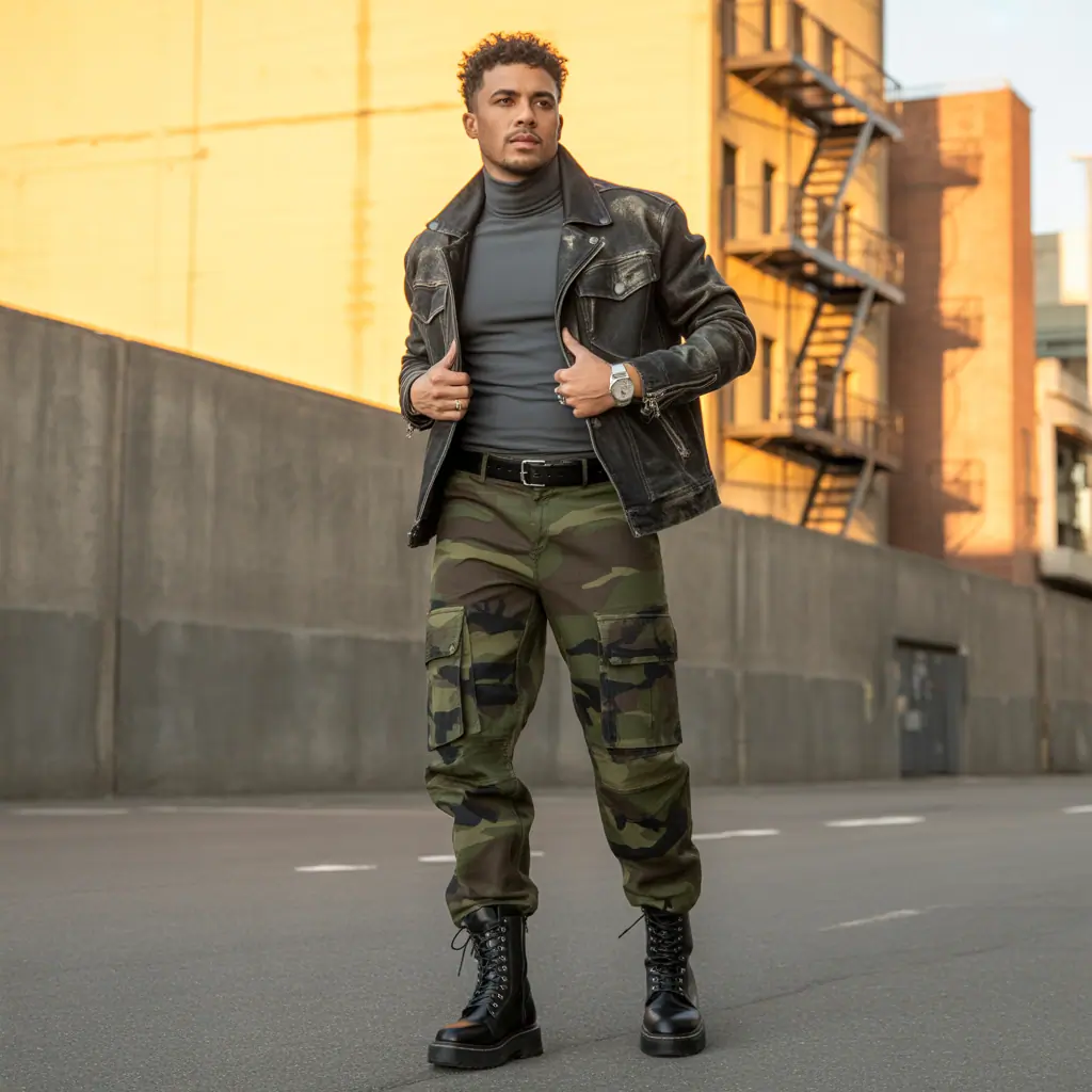 camo pants outfit men